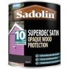 Sadolin 5028828 Superdec Opaque Wood Protection Black Satin 1 litre