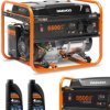 Zestaw agregat prądotwórczy 5.0kw + 2x olej SAE 10W-30 (GDA 6500) DAEWOO
