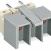 Socket, 3 pole, push-wire connection, 2.5 mm², white/gray, 272-403/272-489