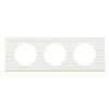CELIANE Ramka minerał corian biały żłobkowany 3 potrójna 069013 LEGRAND
