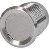 Piezo switch, On-Off, mounting Ø 22 mm, unlit, stainless steel, IP67, 1241.3993