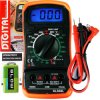 Multimetr cyfrowy miernik prądu napięcia XL830L LCD podświetlany + przewody