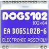 DISPLAY VISIONS EADOGS102B-6 LCD Display 39x41x2mm WxHxD