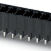 Pin header, 2 pole, pitch 3.81 mm, straight, black, 1707421
