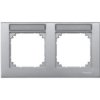 MERTEN M-PLAN Ramka 2 podwójna pozioma z polem opisowym aluminiowy MTN472260 SCHNEIDER ELECTRIC