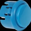 BUTTON-BLUE-MICRO Micro Arcade Button with microswitch, Ø=27,1 mm, blue