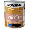 Ronseal 39432 Interior Varnish Quick Dry Satin Ebony 750ml