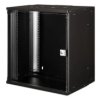 Szafa sieciowa wisząca 19 12U, SOHO PRO 595 x 540 x 400 mm, drzwi szyba, czarny, niezłożona, 60kg DN-49207