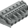 Socket header, 6 pole, pitch 7.5 mm, angled, gray, 231-206/037-000