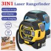 3 In 1 40M/60M Laser Tape Measure Rangefinder 5m Tape Ruler Infrared High-precision Intelligent Electronic Ruler Building Distan