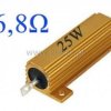Rezystor drutowy 6.8 Ohm 25W z radiatorem