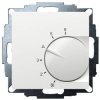 Eberle 191810154602 UTE 1001 Indoor Thermostat, Flush Mount, White Glossy