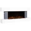 Baridi DH112 Wall Mounting Electric Fireplace with LED Flame Effect 52" - Grey