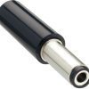 DC plug, inner Ø 2.5 mm, outer Ø 5.5 mm, black, NES/J 250