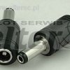 Wtyk zas. 2,1/5,5mm - gniazdo 2,5/5,5mm