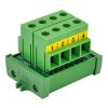 Screw Mount 52Amp 300V 4 Position Screw Terminal Block Distribution Module