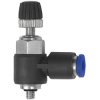 Choke check valve, -0.95-10 bar, 135556
