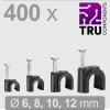 TRU COMPONENTS TC-13448476 T24CA131 Cable clips Black Ø 3-12mm 400 pcs