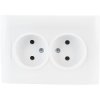 Gniazdo podwójne VCX WESA LC 14 Biały