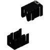 Clip-on heatsink, (L x W x H) 19.05 x 14.5 x 16.75 mm, 21 K/W, black anodized, FK 237 SA 220 H