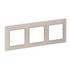 VALENA LIFE Ramka 3 potrójna kremowa/złota 754063 LEGRAND