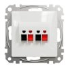 SEDNA DESIGN & ELEMENTS Gniazdo podwójne głośnikowe białe SDD111411 SCHNEIDER ELECTRIC