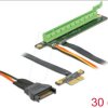85762 Riser Card, PCIe x1 > x16, 30 cm Cable