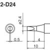 T12-D24 grot płaski 2,4mm