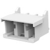 Socket header, 3 pole, pitch 6.5 mm, straight, natural, 1747049-1
