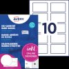 J4785-20 Name badges, film, 80 x 50 mm, 200 pieces, white