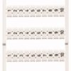 Marker card for terminal block plug, 793-5602
