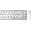 Klawiatura Kompaktowa bezprzewodowa, kolor: Biały, RF, QWERTY (Wielka Brytania), Ceratech