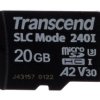 Karta Micro SD MicroSDXC, 20 GB Tak 3D, Transcend USD240I -40 → +85°C