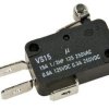 VS15D12R-K6,3; Wyłącznik krańcowy, dźwignia 12mm z rolką, 15A; VS15NO5-1C