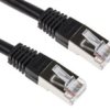 Kabel Kategorii 6, Czarny, Wtyk Rj45/Męski Rj45dł.: 1M, Mat. Koszulki: Pvc
