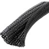 Quadrios 25CA478 Braided hose Black Polyester 16-17 mm Sold per metre