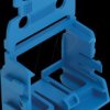 221-509/000-006 Mounting carrier with strain relief, 10-conductor, blue