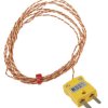 Termopara z odsłoniętym złączem K średnica 1/0.3mm długość 2m -75°C do +250°C Wtyk miniaturowy RS PRO