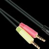 AD-HS02 Audio cable, 2x 3.5 mm jack plug to jack, CTIA, 0.2 m