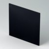 Front plate, PPO, (W x H) 90.7 x 90.7 mm, black, B6134221