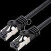 21991861 Cat. 8.1 patch cable, LSOH, S/FTP, black, 1 m