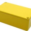 Aluminum die cast enclosure, (L x W x H) 112 x 60 x 42 mm, yellow, IP55, 1590BSYL
