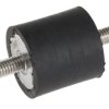 Podstawka antywibracyjna M6 średnica 25mm wysokość całkowita 25mm Cylinder męski-męski