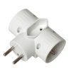 Rozgałęziacz wtyczkowy 2x 2P+Z +1xEURO biały AE-RU0121-00