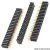 BL250G Socket 2 x 25 Pin Gold THT FISCHERELE