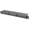 Patch panel RACK 19 kat.6 24p FTP 1U czarny LANBERG