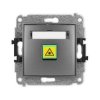 ICON Mechanizm gniazda światłowodowego/optycznego pojedynczego grafitowy 11IGOP-1