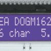 EA DOGM162B-A LCD text module, 48.3 x 12 mm, blue