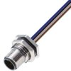 RSH 5/0,5 M, złącze M12 męskie, 5 stykowe, żeńskie, przykręcane nakrętką PG9 od frontu, wyprowadzone przewody 0,5m, LUMBERG, 738