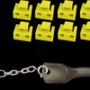 BS08-01032 RJ45 port blocker set, socket, yellow, 10 pieces